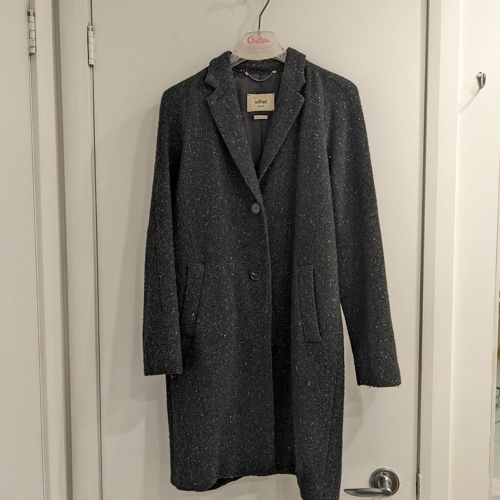 Wilfred Wool Coat - Salt & Pepper